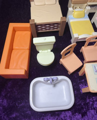 Bluey Dollhouse Replacement House Furniture Beds Kitchen Bath Moose Toys