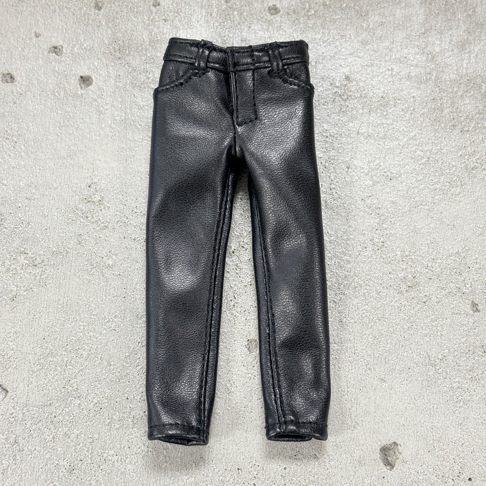PB-BLD-PT: 1/12 Black Deluxe faux leather pants for 6″ action figure body