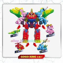 Gogo Dino GOGOKING Integration Transform Dinosaur 4 in 1 Robots Cars Toy