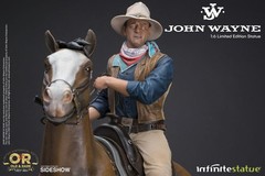 Infinite Statue Sideshow John Wayne on horse 1/6 1:6 figure US seller RARE NEW