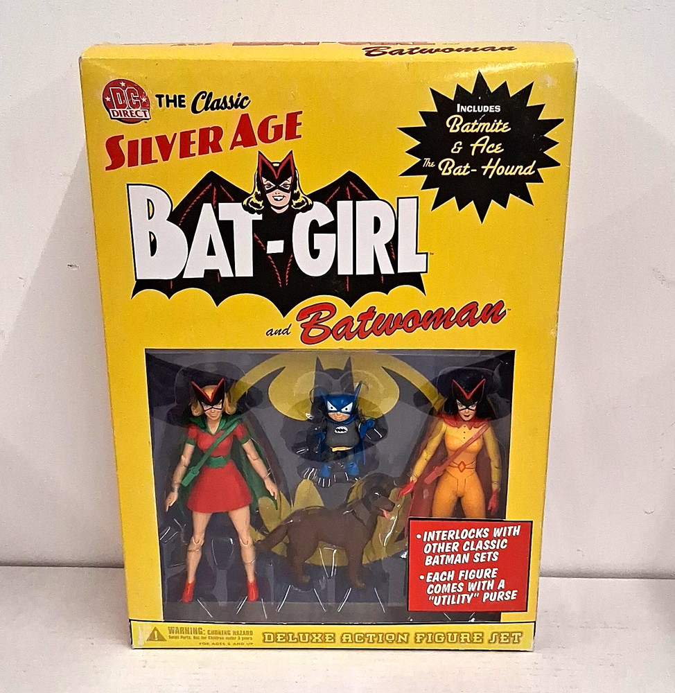 DC Direct Classic Silver Age Batgirl Batwoman Bat-Mite Ace Set + Utility Purse