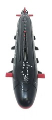 16.5 Inch Toy Black Submarine with Sound Effects and Torpedo