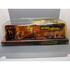 Action Fighters 12″ Firefighter Figure Toy Talking Crawling Sealed