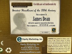 James Dean Figure – Greatest Headliners of 20th Century COA #5956 of 25,000 NIB