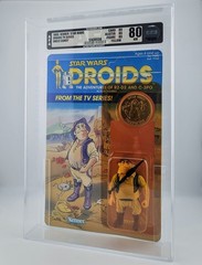 AFA 80 Star Wars Vintage Kenner Droids Uncle Gundy UNPUNCHED Sealed RARE NICE