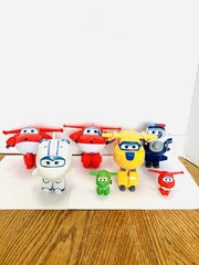 Super Wings Transform-A-Bots Lot(7) Astra Donnie Mira Paul Jett By Alpha Read