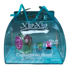 Cepia Xia Xia Collectible Shell & 2 Little Friends Frog Green Crab NIB New 2011