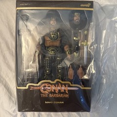 SUPER 7 ULTIMATES CONAN THE BARBARIAN KING CONAN FIGURE WITH KING CONAN’S THRONE