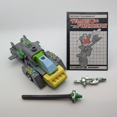 1986 Transformers G1 Triple Charger “Springer” 100% Complete with Manual Booklet