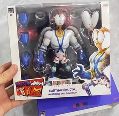 Earthworm Jim Action Figure Collection Game Peripherals Worm Body Jim Heads