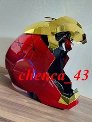 US Ship!!! Iron Man 1:1 MK5 Deformable Voice Control Wearable Helmet Boxed Gift