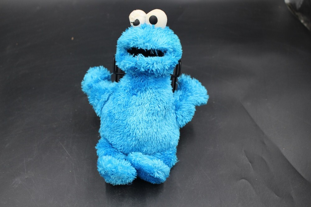 SESAME STREET Cookie Monster 10″ Plush Toy Stuffed Animal HASBRO 2010 Blue