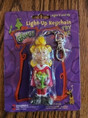 2000 The Grinch Light Up Keychain Cindy Lou Who In Package