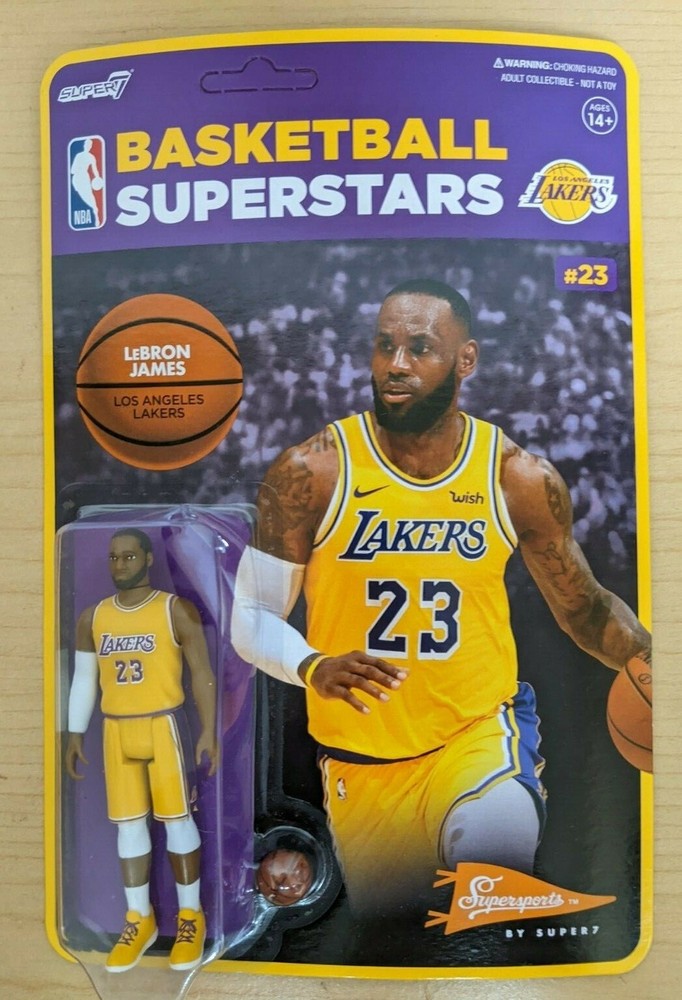 LeBRON JAMES Los Angeles Lakers Super7 3.75 inch Action Figure NBA