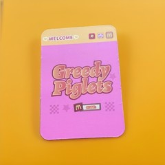 M Cute! Greedy Piglets Blind Box Confirmed Light Up Popcorn Chicken Figure