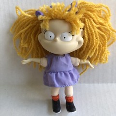 Vintage 1997 Viacom Rugrats Angelica Small Doll Toy 5 Inches