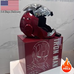 Autoking Iron Man Helmet MK5 1/1 Voice-controlled Mask Transform Cosplay Prop US