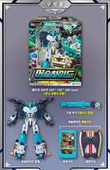 SAMG Metal Cardbot S Musclehide Transforming Robot Action Figure Toy