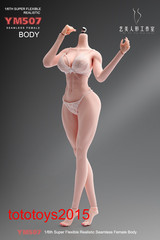 US STOCK YM507 1/6 Female Body Pale Plump Slender Waist Detail Figure Model toy
