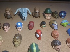 Marvel Legends Fodder Heads Lot of 11 Only