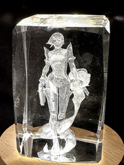 SUPIA Valorant 3D Laser Cut crystal Glass Viper & LED Light Up Pedestal 3”