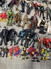 Super Hero Mixed Mega Action Figure Lot Of Many, Batman, Marvel DC