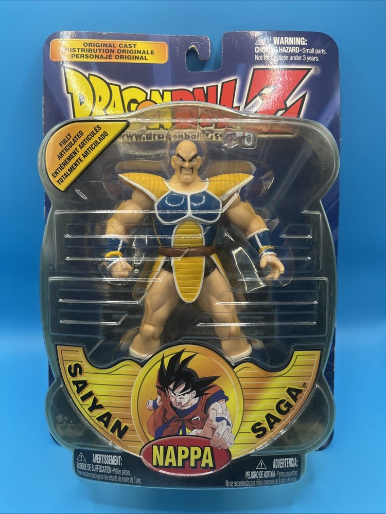 New MOC – Rare DragonBall Z Nappa Saiyan Saga Action Figure Irwin 2000 DBZ Bird