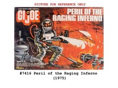 Vintage 1975 Hasbro GI Joe AT #7416 Peril of Raging Inferno Astronaut Suit C6