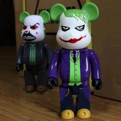 DC The Dark Knight Joker 400% Bearbrick Figure Ornament Collectable Model Toys