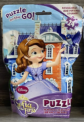 Disney Sofia The First 24pc Puzzle On The Go! 15”x11.25” Resealable Bag New