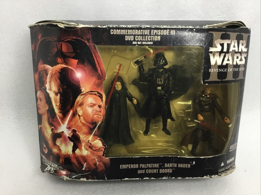 Star Wars ROTS Figure Commemorative Emperor Palpatine,Darth Vader,Count Dooku