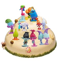 12PCS Troll Dolls Action Figures Trolls Toy Set Cartoon Characters Kids Gift-NEW