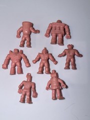 80’s M.U.S.C.L.E. Men Kinnikuman Flesh Color Mattel Lot Of 7