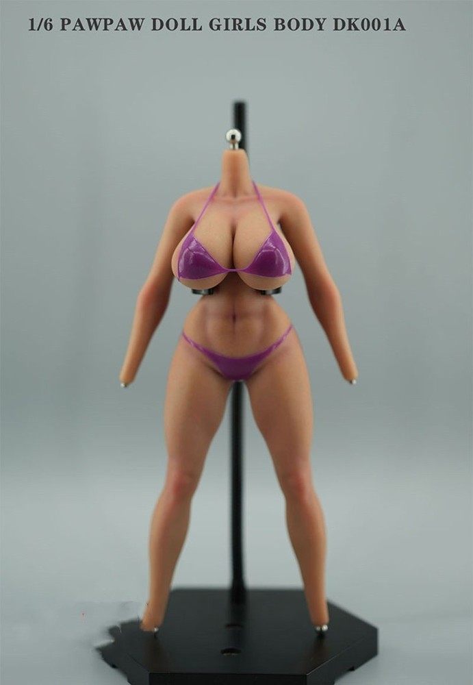 PawPawDoll DK001A 1/6 Oversize Breast Seamless Silicone Female Figure Model Body