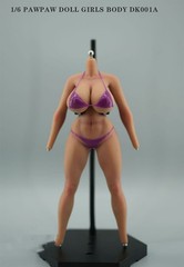 PawPawDoll DK001A 1/6 Oversize Breast Seamless Silicone Female Figure Model Body