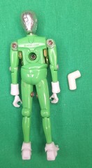 Micronauts Opaque Green Time Traveler Figure Complete Vintage Mego