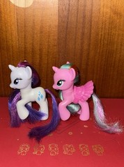 My little pony g4 brushable, Rarity & Sweetie swirl duo, MLP