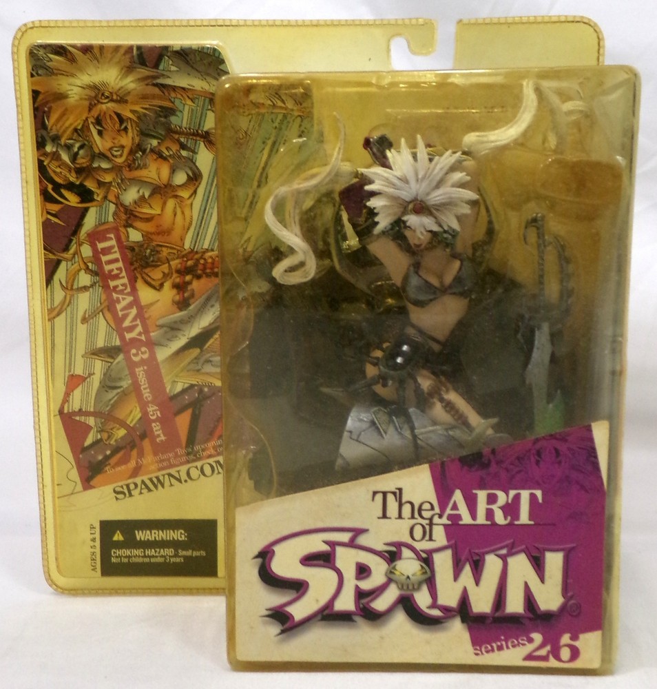 2004 McFarlane Art of Spawn Series 26 Tiffany 3 Issue 45 6″ Figure New Sealed