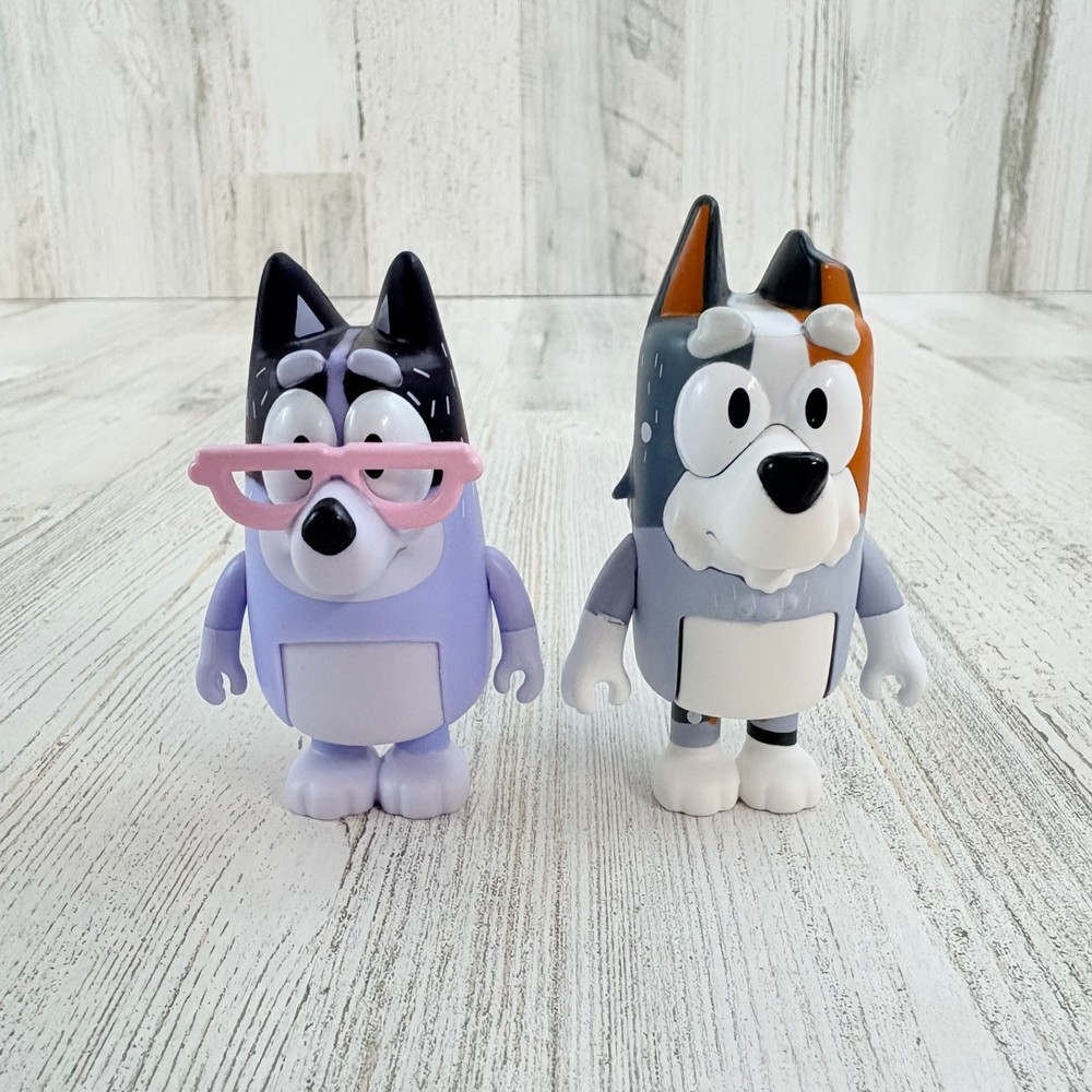 Bluey Figure Nana and Grandpa Bob Bobba LOT Chris Heeler Grandparents Family NEW