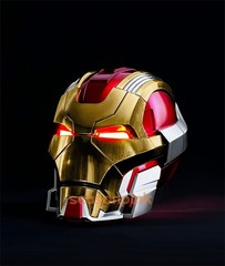 Iron Man MK17 Heart breaker Helmet 1/1 Wearable English Voice-controll Mask Toy