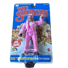 LJN WWE Superstars Series 2 Jesse The Body Ventura Blue Card Variant By Mattel