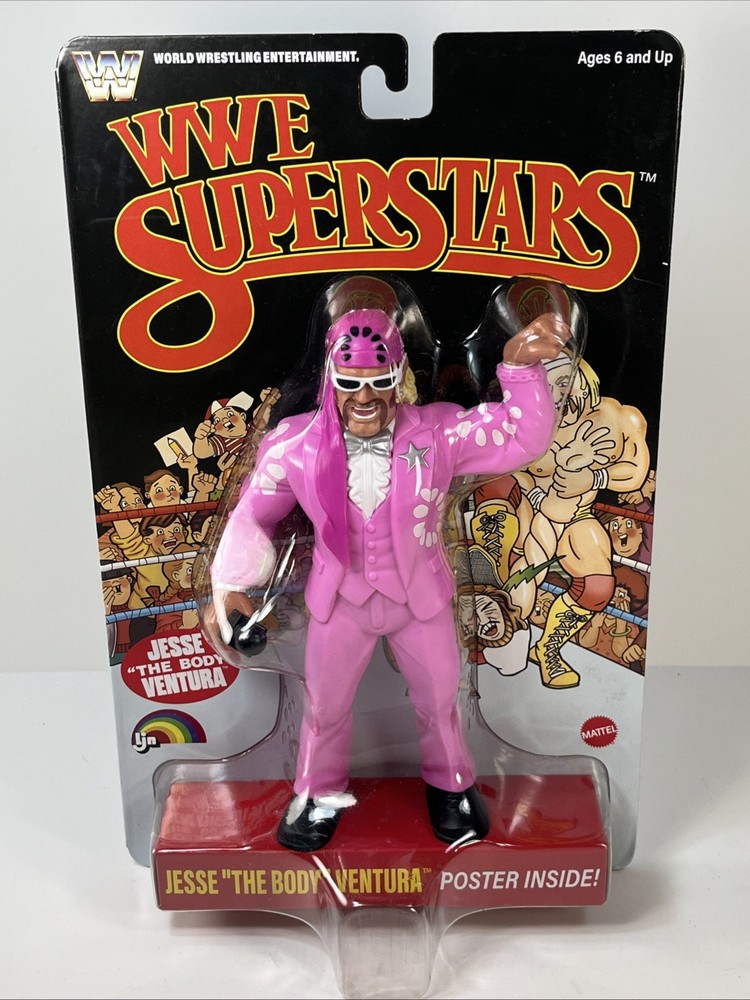 WWE WWF LJN Superstars Jesse The Body Ventura Retro Black Card