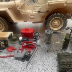 2002 Hasbro 1941 Willys MB Jeep 1:6 Scale 12” Figure Military Vehicle Vintage