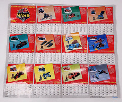 Vintage MASK 1987-1988 Calendar Poster Toy Promo Catalog Kenner Advertising