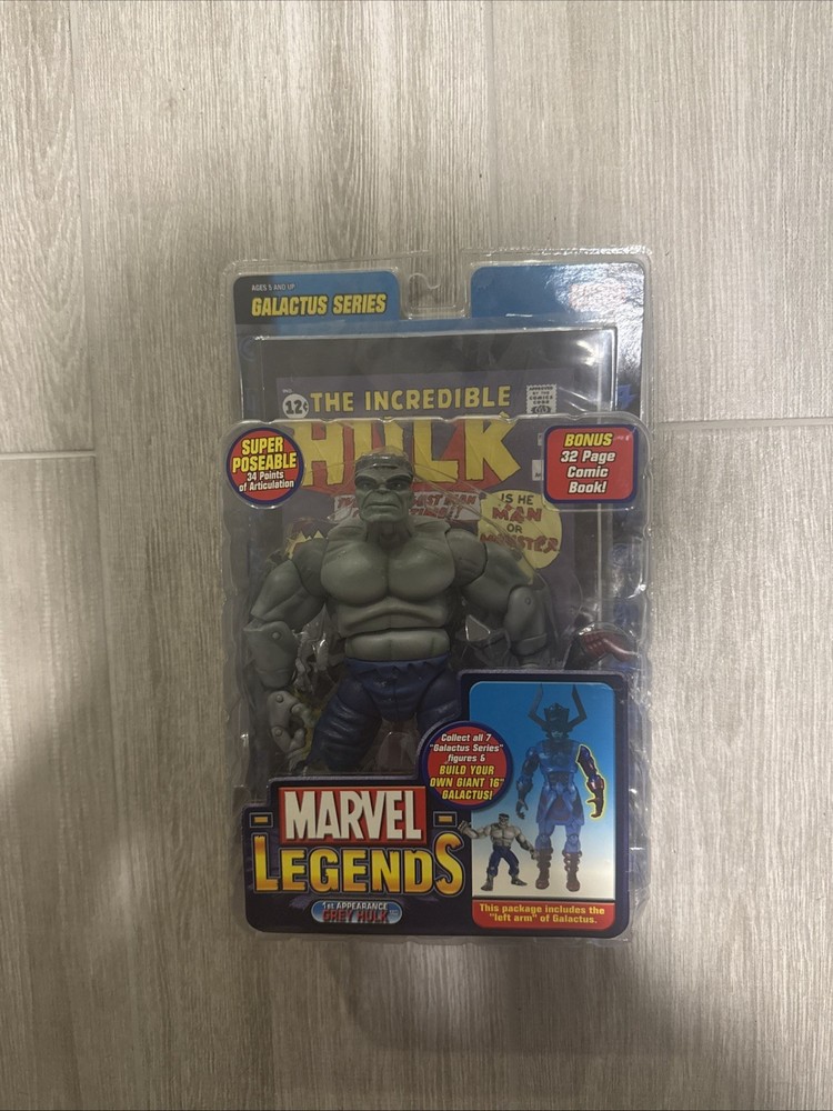 Marvel Legends 1st Appearance of Grey Hulk Galactus Series w/Comic Book MISB