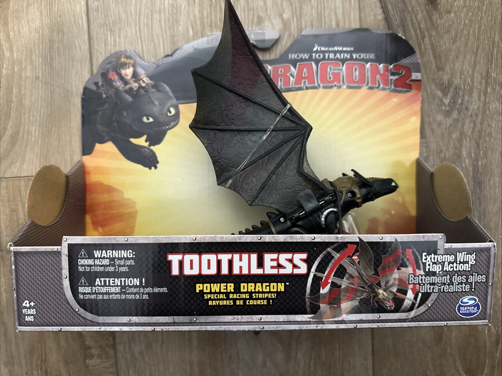 2014 Dreamworks How to Train Your Dragon 2 TOOTHLESS Power Dragon Figure Toy NEW