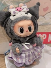 POP MART LABUBU THE MONSTERSx KUROMI Vinyl Plush Pendant