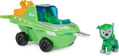 PAW Patrol Aqua Pups Rocky Sawfish Rescue Vehicle & Action Figure [DAMAGED BOX]
