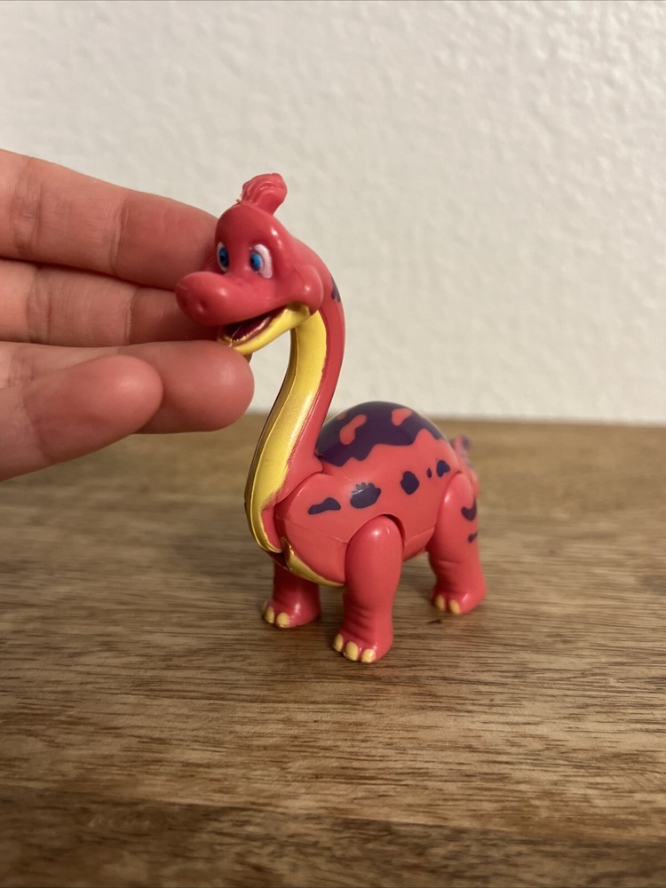 Pink Dinosaur T-Rex Cafe Rocksy The Apatosaurus 3.5” Action Figure Plastic Toy