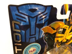 Transformers Prime Bumblebee First Edition figure sports car autobot DENT CARD